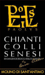 Molino di Sant'Antimo Chianti Colli Senesi Paolus 2013 Front Label