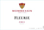 Mommessin Fleurie 2011 Front Label