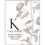 Knez Demuth Vineyard Pinot Noir 2012 Front Label