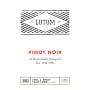 LUTUM La Rinconada Pinot Noir 2012 Front Label
