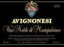 Avignonesi Vino Nobile di Montepulciano 1998 Front Label