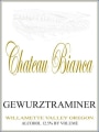 Chateau Bianca Gewurztraminer 2014 Front Label