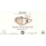 Senorio de San Vicente Rioja 2011 Front Label