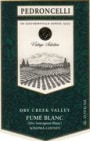 Pedroncelli Fume Blanc 1998 Front Label
