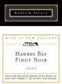 Morton Estate White Label Pinot Noir 2004 Front Label