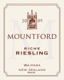 Mountford Riche Riesling 2009 Front Label