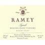 Ramey Rodgers Creek Vineyard Syrah 2012 Front Label