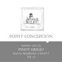 Point Concepcion Marea Solis Pinot Grigio 2012 Front Label