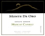 Monte de Oro Galway Vineyard Canelli Muscat 2014 Front Label