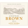 Chateau Brown  2014 Front Label