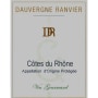 Dauvergne Ranvier Cotes du Rhone Vin Gourmand Blanc 2012 Front Label