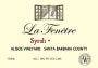 La Fenetre Alisos Vineyard Syrah 2010 Front Label
