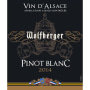 Wolfberger Pinot Blanc 2014 Front Label
