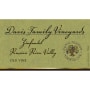 Davis Family Vineyards Old Vine Zinfandel 2012 Front Label