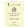 Hendry Rose 2014 Front Label