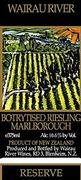 Wairau River Botrytised Reisling (half-bottle) 1998 Front Label