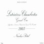 Nicolas Potel Latricieres-Chambertin Grand Cru 2005 Front Label