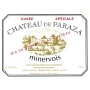 Chateau de Paraza Minervois Cuvee Speciale 2011 Front Label