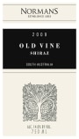Normans Old Vine Shiraz 2009 Front Label