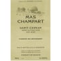 Mas Champart Saint-Chinian Causse du Bousquet 2012 Front Label