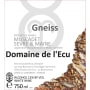 Domaine de l'Ecu Muscadet Sevre et Maine Gneiss 2013 Front Label