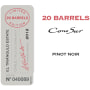Cono Sur 20 Barrels Pinot Noir 2012 Front Label