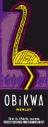 Obikwa Merlot 2011 Front Label
