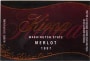 Kiona Merlot 1996 Front Label