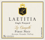 Laetitia La Coupelle Pinot Noir 2013 Front Label