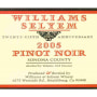 Williams Selyem Sonoma County Pinot Noir 2005 Front Label