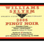 Williams Selyem Peay Vineyard Pinot Noir 2005 Front Label
