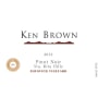 Ken Brown Zotovich Pinot Noir 2012 Front Label