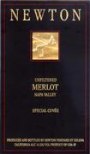 Newton Merlot Special Cuvee 1997 Front Label