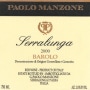 Paolo Manzone Serralunga Barolo 2000 Front Label