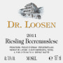 Dr. Loosen Beerenauslese Riesling (187ML) 2011 Front Label