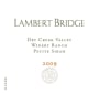 Lambert Bridge Winery Ranch Petite Sirah 2009 Front Label