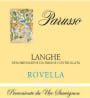 Parusso Rovella Langhe Bianco 2012 Front Label