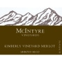 McIntyre Kimberly Vineyards Merlot 2012 Front Label