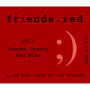 Pedroncelli friends.red 2013 Front Label
