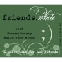 Pedroncelli friends.white 2014 Front Label