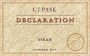 C.J. Pask Winery Declaration Syrah 2013 Front Label