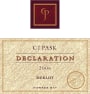 C.J. Pask Winery Declaration Merlot 2006 Front Label