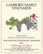 Lamborn Family The Diamond Anniversary Zinfandel 2012 Front Label