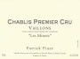 Patrick Piuze Chablis Vaillons Les Minots Premier Cru 2014 Front Label