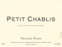 Patrick Piuze Petit Chablis 2015 Front Label