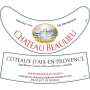 Chateau Beaulieu Coteaux d'Aix-en-Provence Rose 2014 Front Label