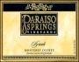Paraiso Vineyards Syrah 1998 Front Label