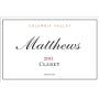 Matthews Winery Claret 2011 Front Label