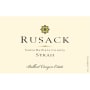 Rusack Ballard Canyon Estate Syrah 2012 Front Label