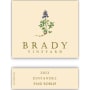 Brady Vineyard Zinfandel 2013 Front Label